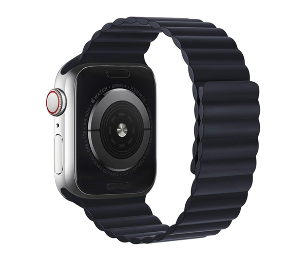CORREA SILICONA APPLE WATCH - 38-40-41mm - NEGRO