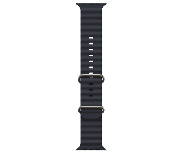 CORREA SILICONA ONDAS APPLE WATCH - 42-44-45-49mm - NEGRO
