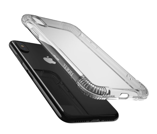 Estuche HOCO transparente negra iPhone X